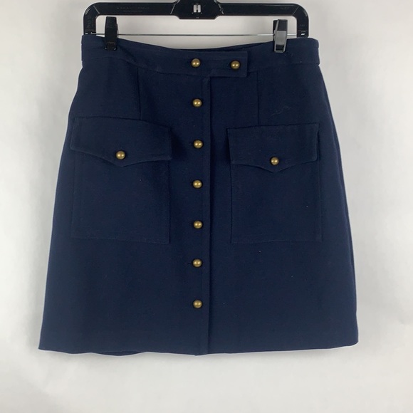 Forever 21 Dresses & Skirts - Navy blue military style mini skirt with pockets